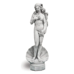 statua Venere Botticelli- Rota Commerciale Bergamo, statua da giardino, statua in cemento