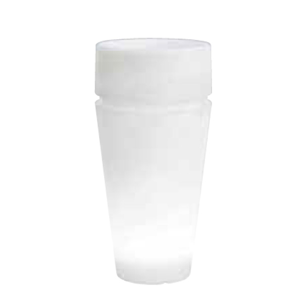 Vaso moderno bianco in plastica- Giardinaggio- Rota Comemrciale