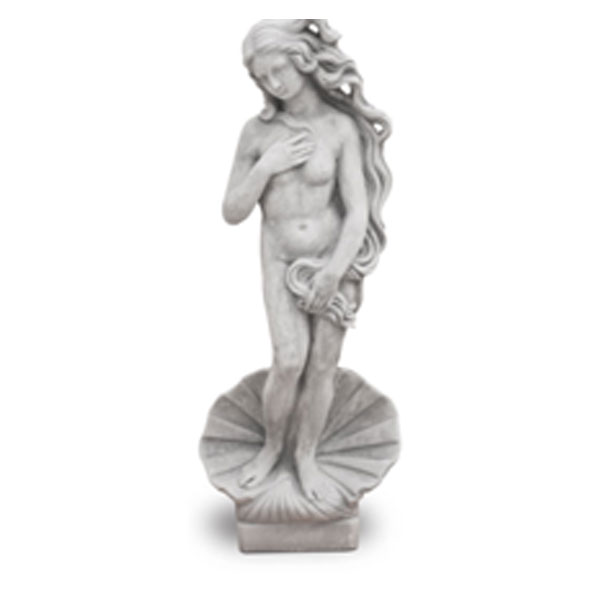 statua Venere Botticelli- Rota Commerciale Bergamo, statua da giardino, statua in cemento