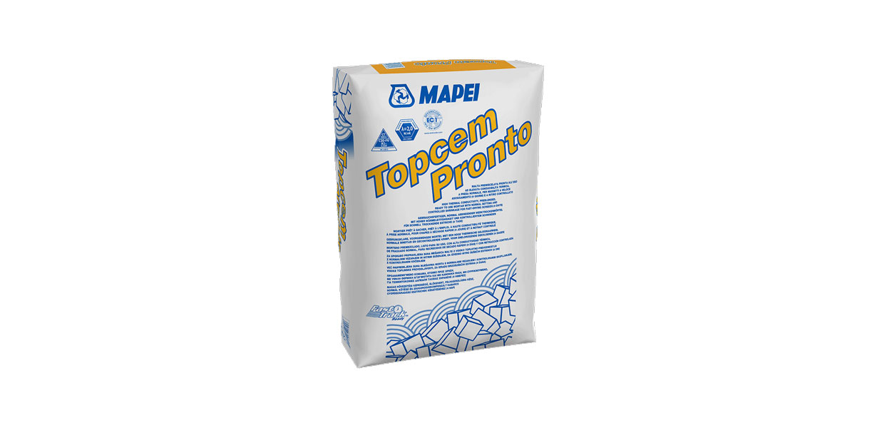 Topcem Pronto Mapei, malta premiscelata Mapei, materiali edili Bergamo, Rota Commerciale Bergamo