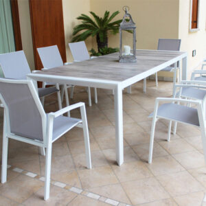 tavolo giardino allungabile Newport, tavolo esterno, tavoli in gres effetto legno allungabile, arredo giardino Bergamo, Giardinaggio Bergamo, Rota commerciale Bergamo