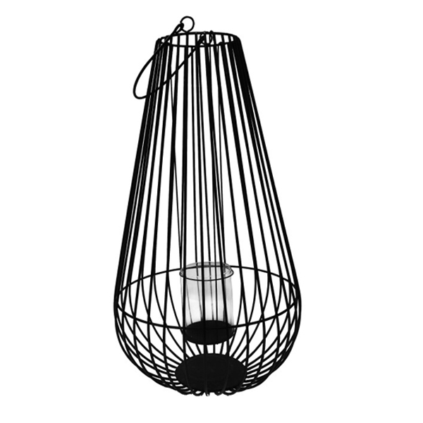 Lanterna in metallo nera London moderna, arredo giardino Bergamo, Giardinaggio Bergamo, Rota Commerciale Bergamo