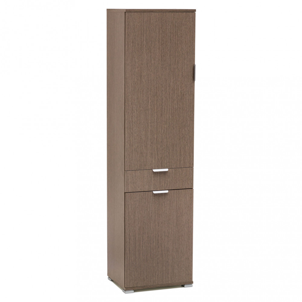 ARMADIO CON 2 ANTE E 1 CASSETTO ROVERE GRIGIO