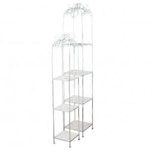 SET DI 2 SCAFFALI DORIANE BIANCO ANTICO