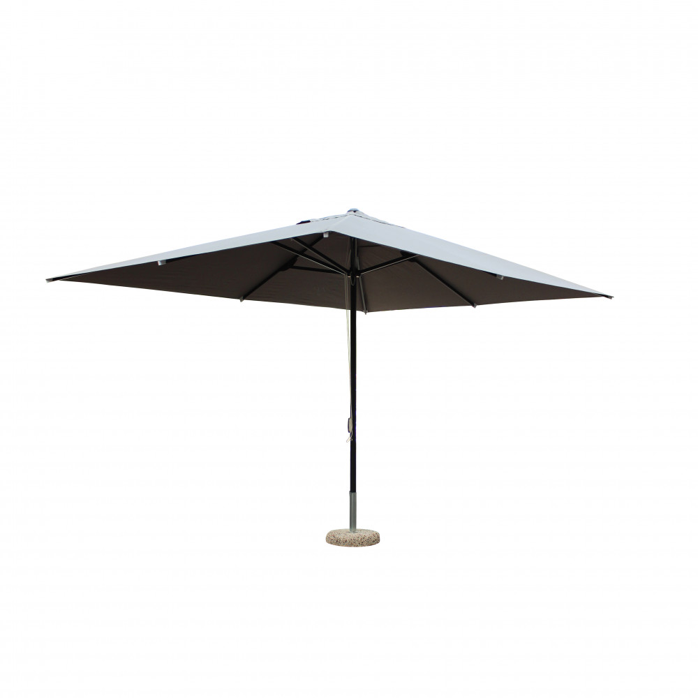 OMBRELLONE BRIAN P/C NERO 3 X 4 TELO GRIGIO