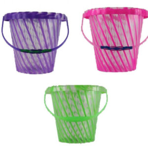 SECCHIELLO TRASPARENTE CON DECORI 18 CM