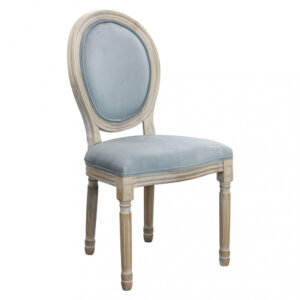 SEDIA CONSTANCE IN VELLUTO GRIGIO