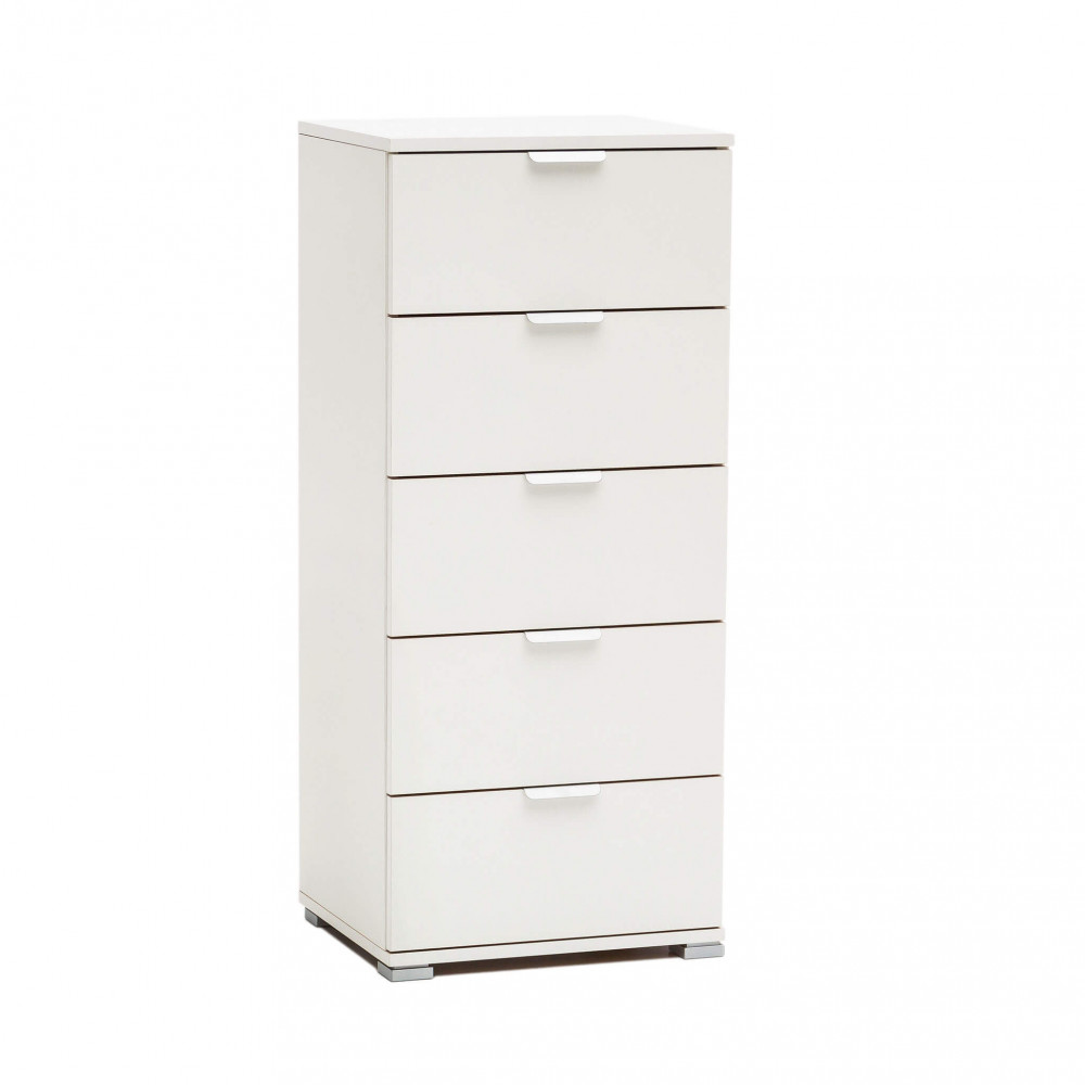 MOBILETTO 5 CASSETTI BIANCA