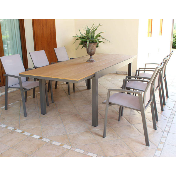 tavolo TENERIFE, tavolo da esterno allungabile , tavolo da giardino allungabile, tavoli da esterno, tavoli da giardino, arredo giardino Bergamo, giardinaggio Bergamo, Rota Commerciale