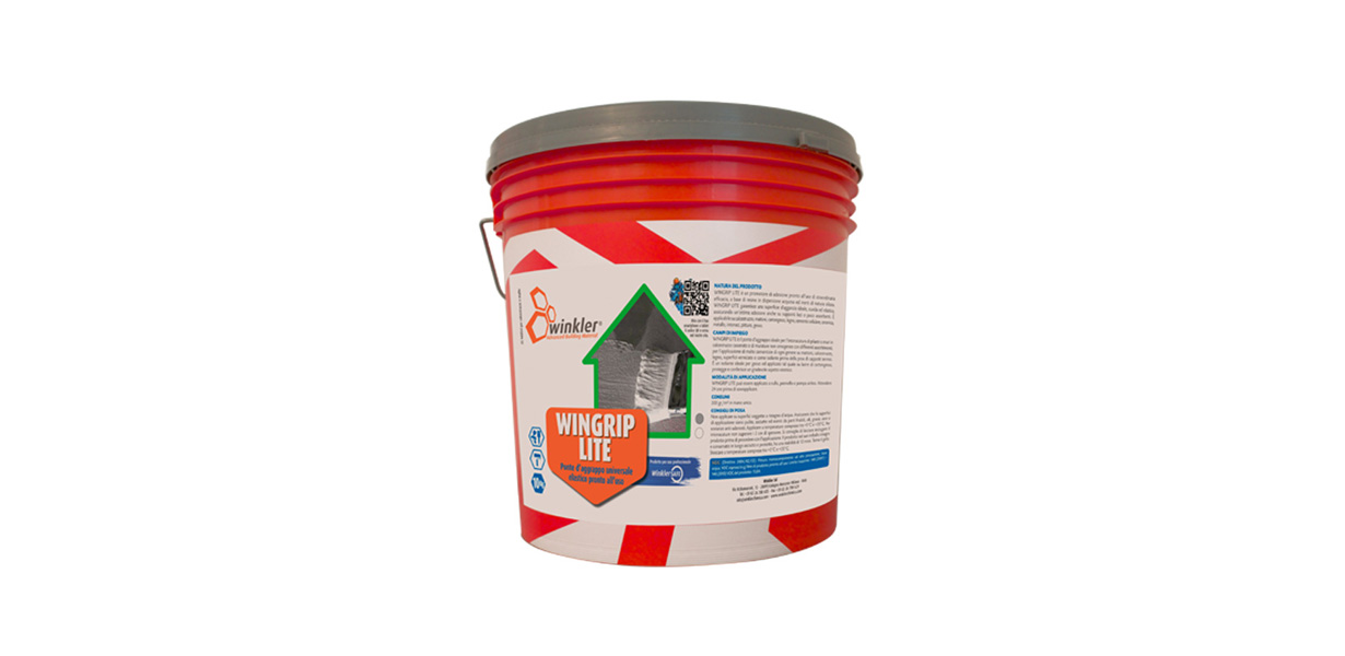 promotore di adesione,AGGRAPPANTE PENNELLABILE WINGRIP LITE KG 5- 10- 20 - Materiali edili Bergamo- Rota Commerciale Bergamo