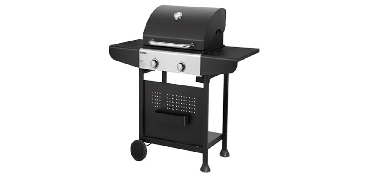 Barbecue a gasa OKG 2 fuochi Qlima, barbecue da giardino, Giardinaggio Bergamo, Rota Commerciale Bergamo,