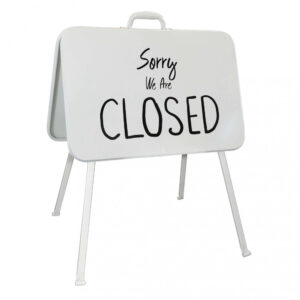 CARTELLO IN FERRO OPEN/CLOSED PIERRE