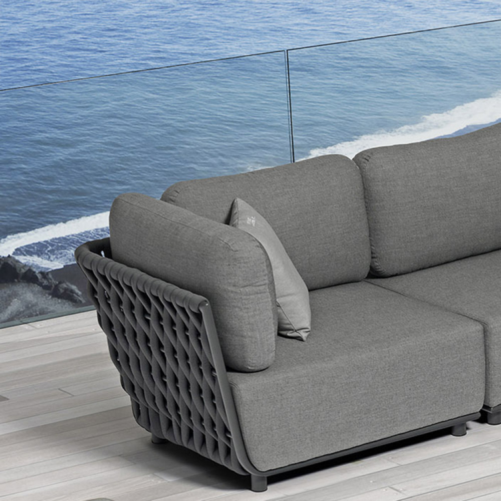 poltrona angolare sinistra per salotto componibile da esterno Indonesia in alluminio, salotto componibile, divano componibile, arredo giardino Bergamo, giardinaggio Bergamo, Rota commerciale Bergamo, salotto componibile da esterno, salotto componibile in alluminio, salotto da esterno in corda, salotto componibile in corda, salotto componibile da esterno in corda