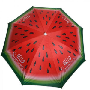 OMBRELLONE SPIAGGIA POLIESTERE UV 200/32 DECORO ANGURIA E FENICOTTERO