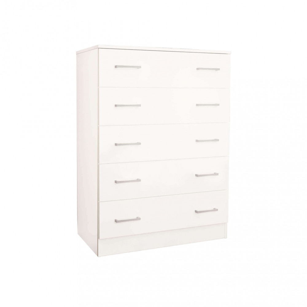 MOBILE 5 CASSETTI BIANCO E BIANCO