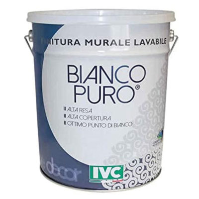 idropittura lavabile traspirante e colorata e bianco