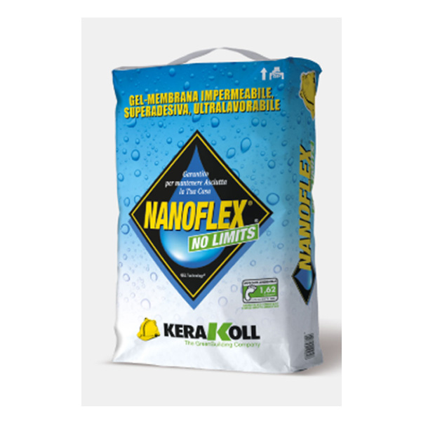 Nanoflex No Limits di Kerakoll, gel membrana, impermeabilizzante, membrana impermeabile, materiali edili Bergamo, Rota Commerciale Bergamo