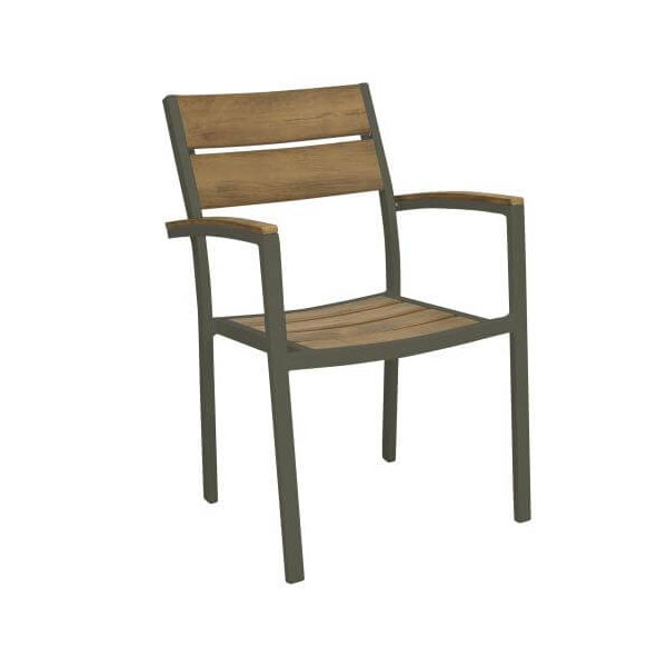 sedie da giardino, sedie da esterno bianca e taupe, sedie effetto elgno, sedie polywood, sedia Tenerife, arredo giardino Bergamo, giardinaggio Bergamo , Rota Commerciale Bergamo