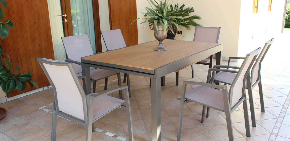 tavolo TENERIFE, tavolo da esterno allungabile , tavolo da giardino allungabile, tavoli da esterno, tavoli da giardino, arredo giardino Bergamo, giardinaggio Bergamo, Rota Commerciale