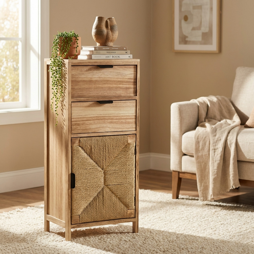 MOBILETTO 2 CASSETTI E 1 ANTA CARLOS