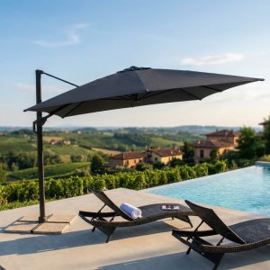 OMBRELLONE STEPHENSON NERO P/L 3 X 4 TELO NERO