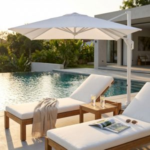 OMBRELLONE STEPHENSON BIANCO P/L 3 X 3 TELO BIANCO