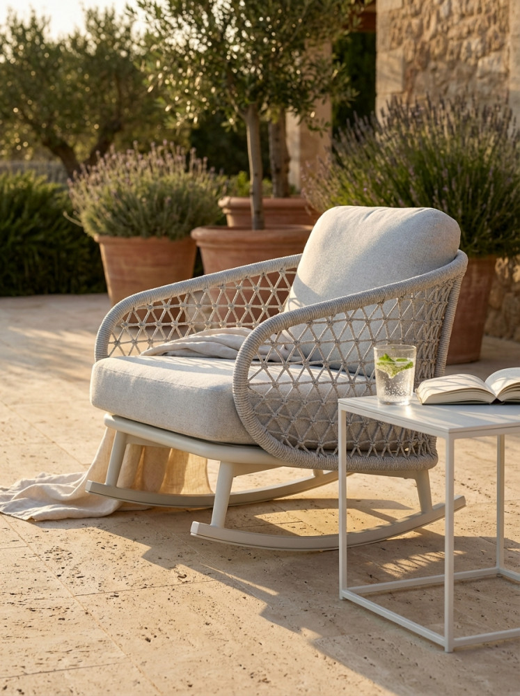 POLTRONA DONDOLO SEYCHELLES C/CUSCINI