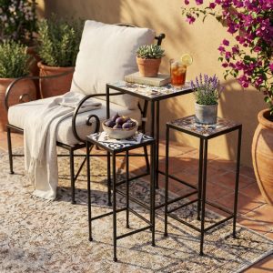 SET DI 3 FIORIERE QUADRATA PERSEFONE