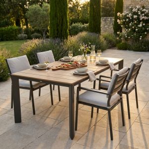 TAVOLO SACRAMENTO 215/280 X 100 EFFETTO LEGNO