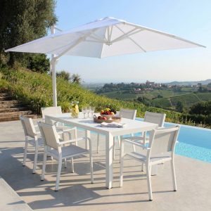 OMBRELLONE STEPHENSON BIANCO P/L 3 X 4 TELO BIANCO