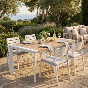 TAVOLO BROOKLYN 150/200 X 100 EFFETTO LEGNO