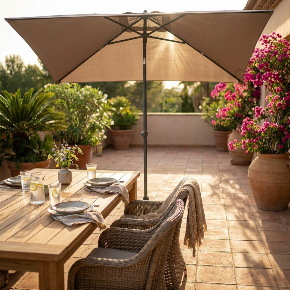 OMBRELLONE NICE TAUPE P/C 2 X 3