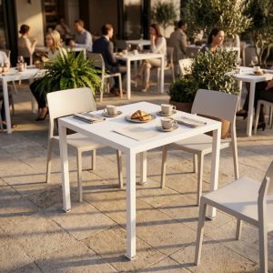 TAVOLO AUTOLIVELLANTE 70 X 70 BIANCO