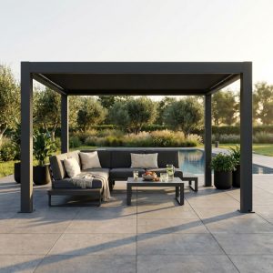 PERGOLA BIOCLIMATICA RETRATTILE MOTORIZZATA 4 X 4