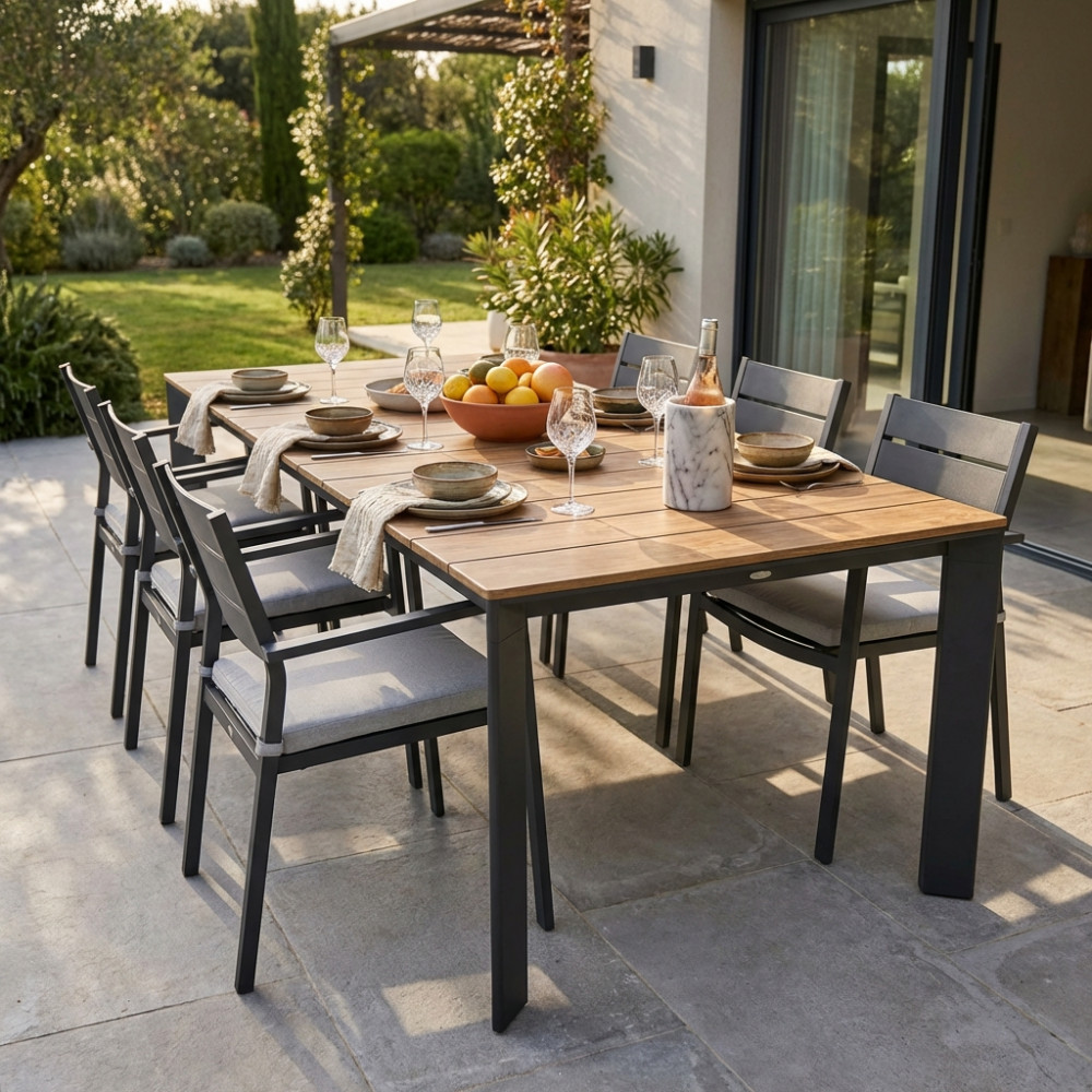 TAVOLO SACRAMENTO 215/280 X 100 EFFETTO LEGNO