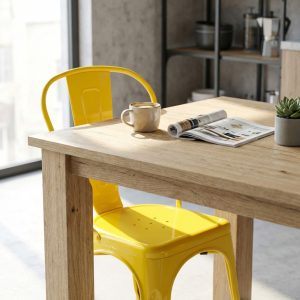 SEDIA LOLA GIALLO SENAPE