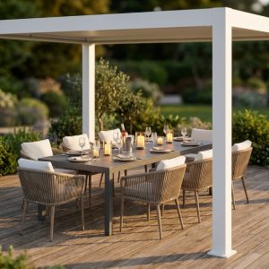 PERGOLA BIOCLIMATICA RETRATTILE MOTORIZZATA 4 X 4