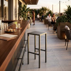 SGABELLO ALTO 30 X 30 ANTRACITE