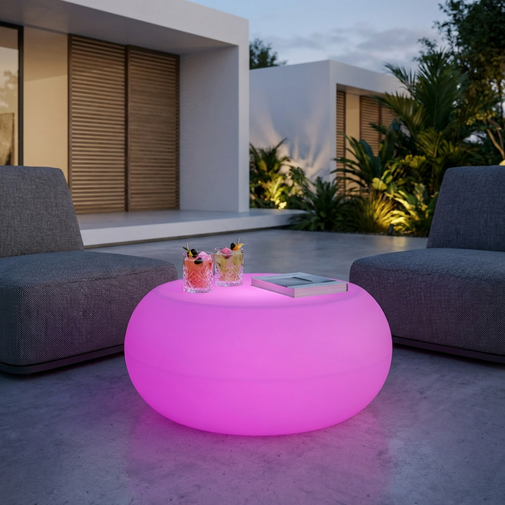 TAVOLINO LUMINOSO DORADO