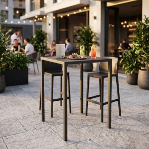 TAVOLO AUTOLIVELLANTE 70 X 70 H 110 ANTRACITE