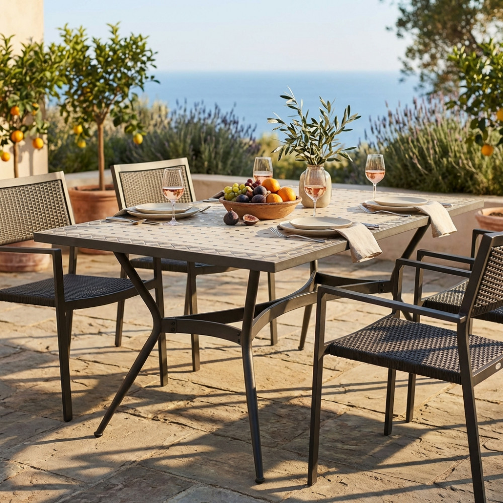 TAVOLO RETTANGOLARE PROMETEO 160 X 90