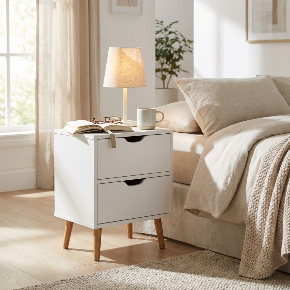 COMODINO AMOS BIANCO