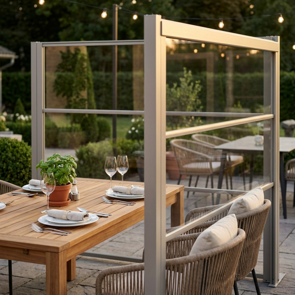 LATERALE PVC TRASPARENTE PER LATO DA 3 M PERGOLA BIOCLIMATICA