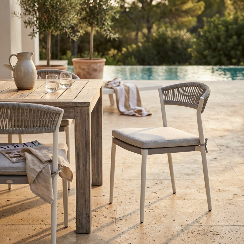 SEDIA CORRIENTES C/CUSCINI IMPILABILE