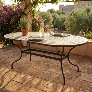 TAVOLO OVALE DEDALO 200 X 100