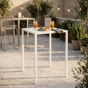 TAVOLO AUTOLIVELLANTE 70 X 70 H 110 BIANCO