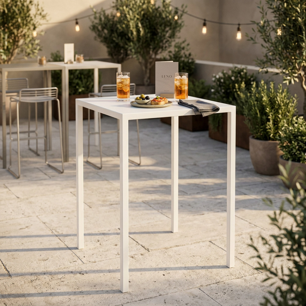 TAVOLO AUTOLIVELLANTE 70 X 70 H 110 BIANCO