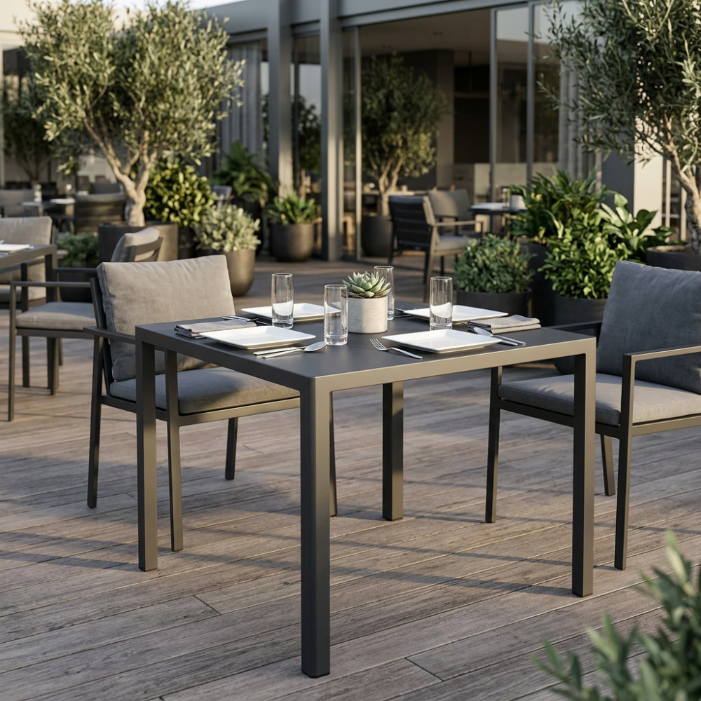 TAVOLO AUTOLIVELLANTE 80 X 80 ANTRACITE