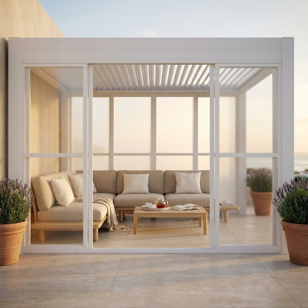 LATERALE POLICARBONATO PER LATO DA 4 M PERGOLA BIOCLIMATICA