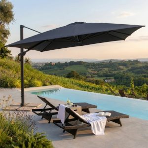 OMBRELLONE STEPHENSON NERO P/L 4 X 4 TELO NERO